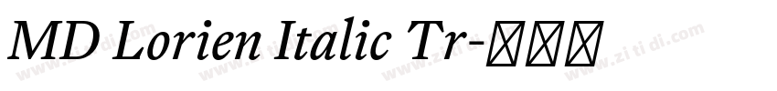 MD Lorien Italic Tr字体转换